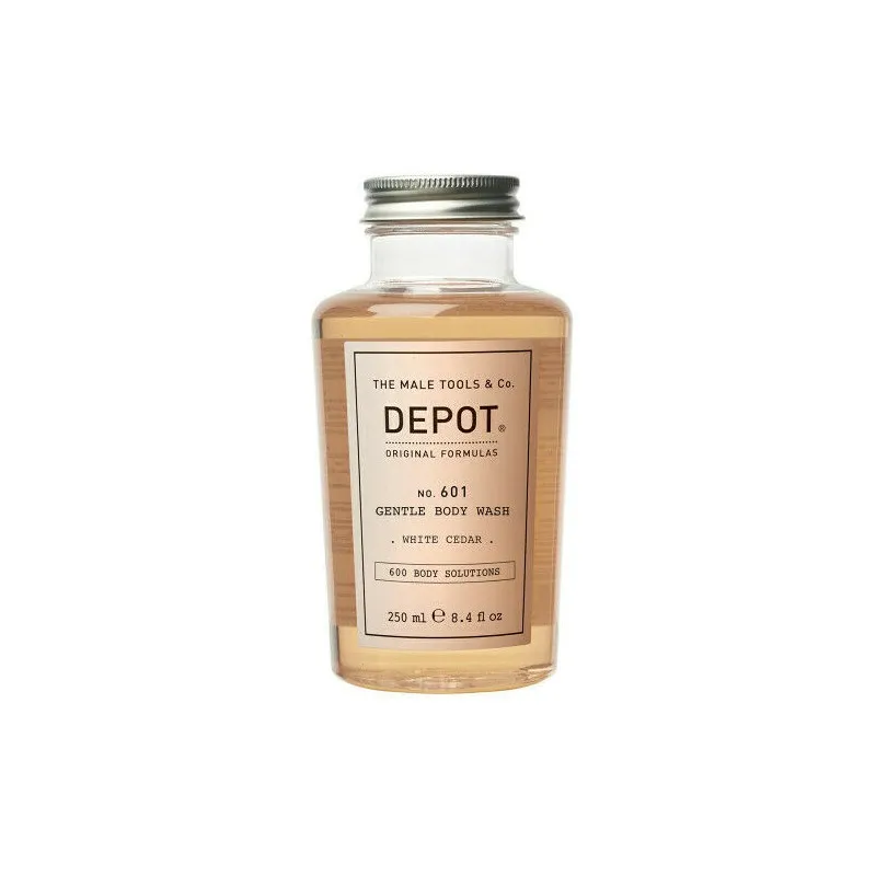Depot No.601 Gentle Body Wash WHITE CEDAR 250ml bagno-doccia uomo fragranza legni chiari agrumata legnosa