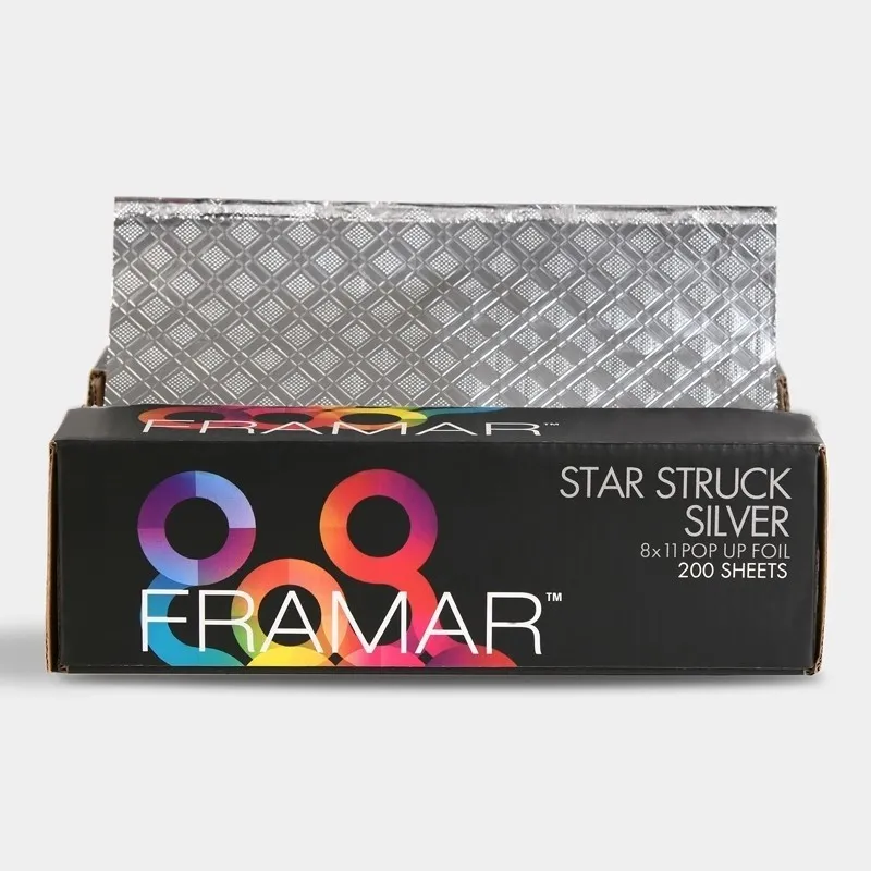 Framar Star Struck Silver Pop-Up 8x11 - Fogli Alluminio Pre-Tagliati 200pz