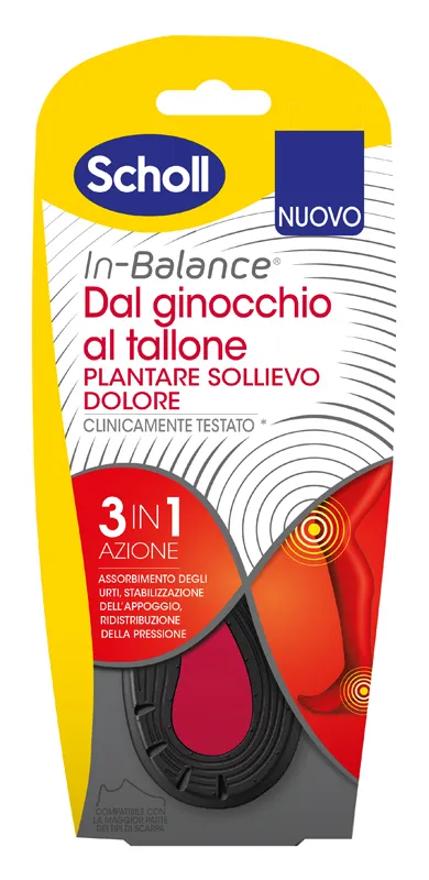 PLANTARE SOLLIEVO DOLORE DA GINOCCHIO A TALLONE SCHOLL IN BALANCE EVERYDAY M