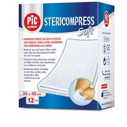 STERICOMPRESS SOFT XL GARZA TNT 18X40CM 12 PEZZI