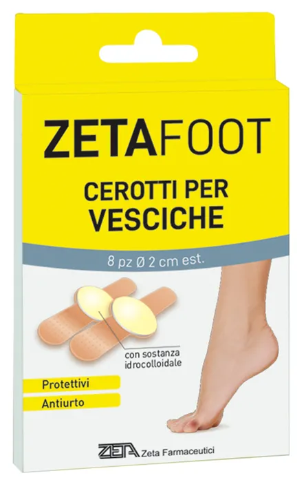 ZETAFOOT CEROTTO IDROCOLLOIDALE VESCICHE 8 PEZZI