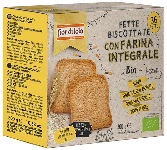 FETTE BISCOTTATE INTEGRALI FRUMENTO