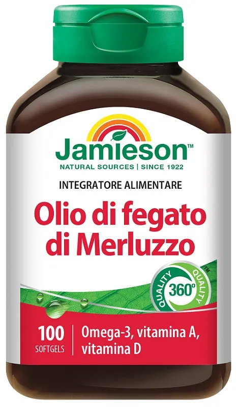JAMIESON OLIO DI FEGATO DI MERLUZZO 100 PERLE