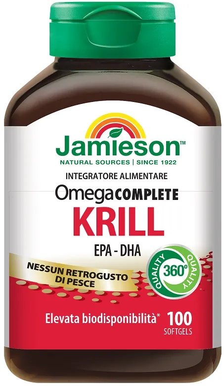 JAMIESON OMEGA COMPLETE PURE KRILL OIL 100 PERLE