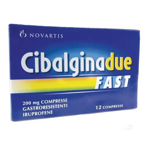 CIBALGINA DUE FAST*12COMPRESSE 200MG