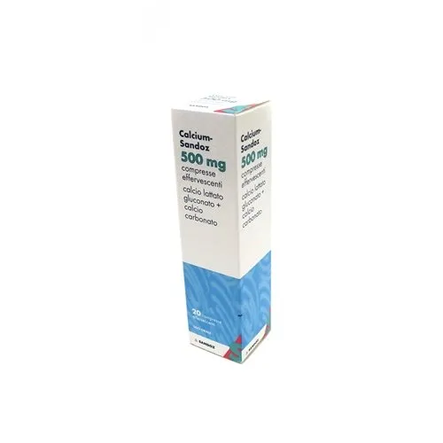 CALCIUM SANDOZ*20COMPRESSE EFF 500MG