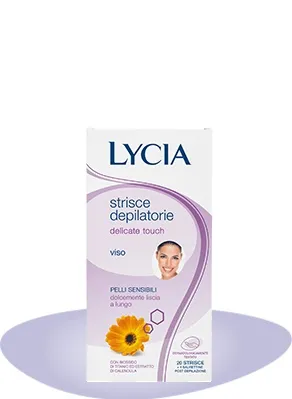 Lycia Strisce Depilatorie Viso Pelli Sensibili 20 Strisce