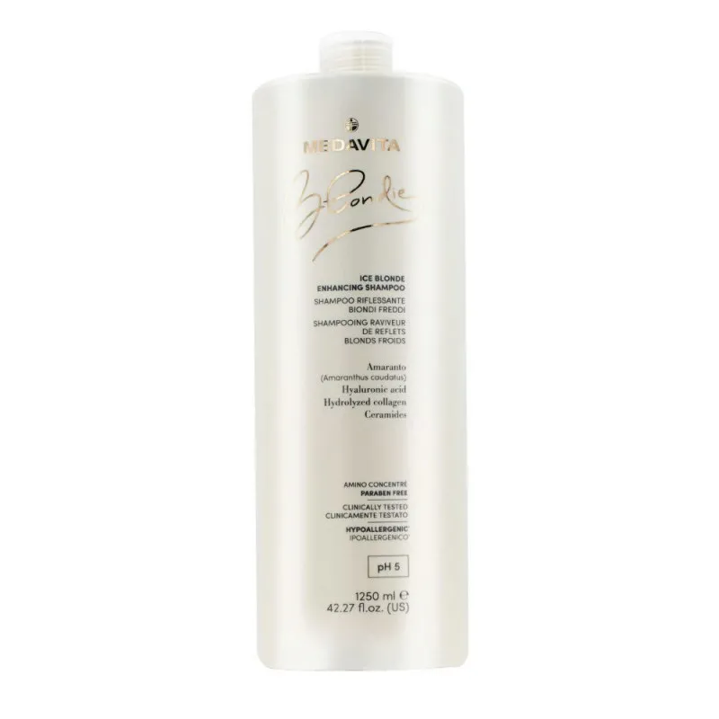 Medavita Blondie Ice Blonde Enhancing Shampoo 1250ml - shampoo rinforzante anti-giallo capelli biondi tonalità fredda