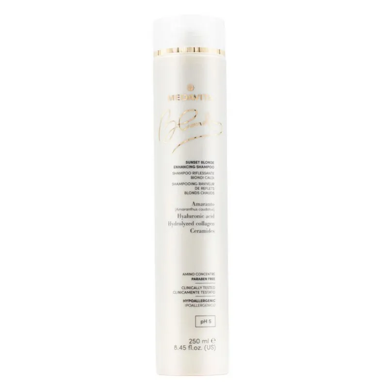 Medavita Blondie Sunset Blonde Enhancing Shampoo 250ml - shampoo rinforzante riflessante capelli biondi caldi