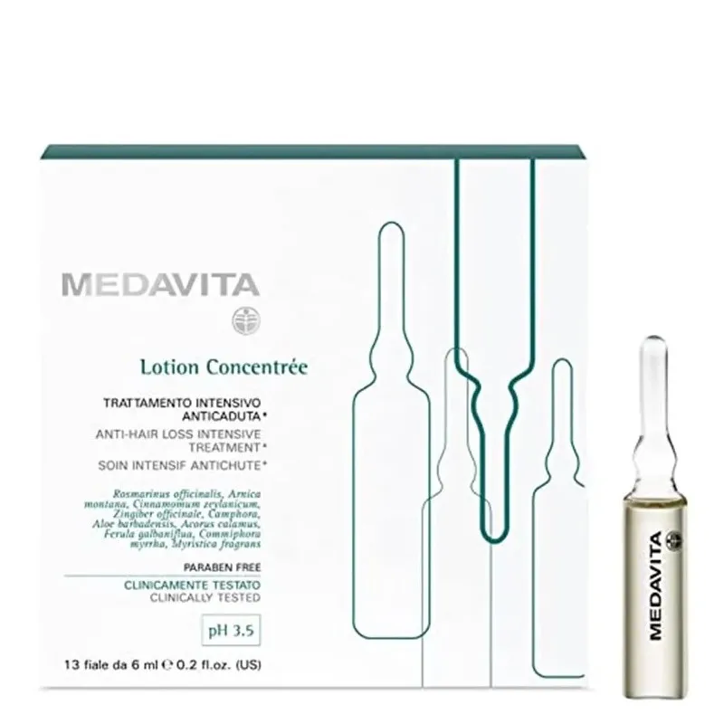 Medavita Lotion Concentree Anticaduta DONNA 13x6ml - fiale intensive anticaduta donna capelli fragili diradati