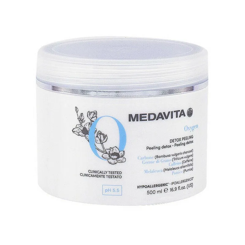 Medavita Oxygen Detox Peeling 500ml - peeling detossinante rigenerante levigante cute e capelli stressati
