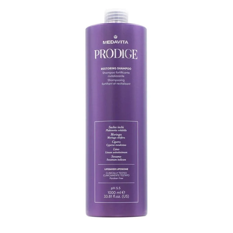 Medavita Prodige Restoring Shampoo 1000ml - shampoo ristrutturante fortificante capelli danneggiati