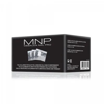 Mesauda Fogli in Alluminio Pretagliati per la Rimozione dello Smalto Semipermanente