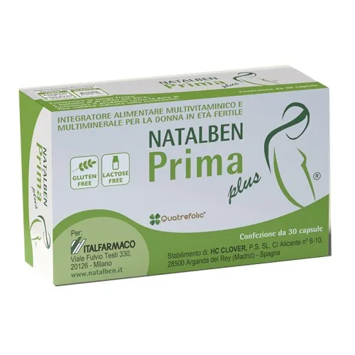 Natalben Prima plus Descrizione - Formato 30 capsule