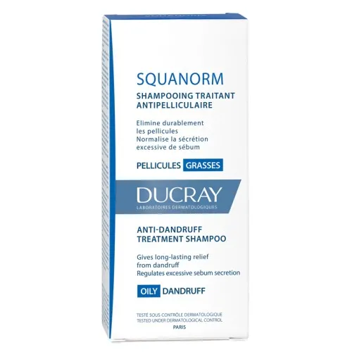 Squanorm shampoo trattante antiforfora per cuoio capellito grasso- Flacone 200 ml