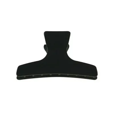 Sibel Croco L Pinza Separa Ciocche Nera Modello Largo 12 pz