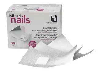 Sibel Fogli Alluminio con Spugna Sintetica 50 pz