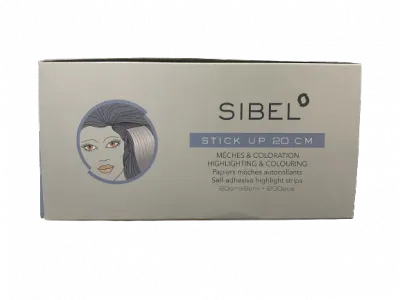 Sibel Stick Up Cartine Autoadesive per Meches 200pz 20x9cm