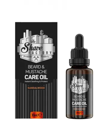 The Shave Factory Beard & Mustache Care Oil Sandalwood 30ml