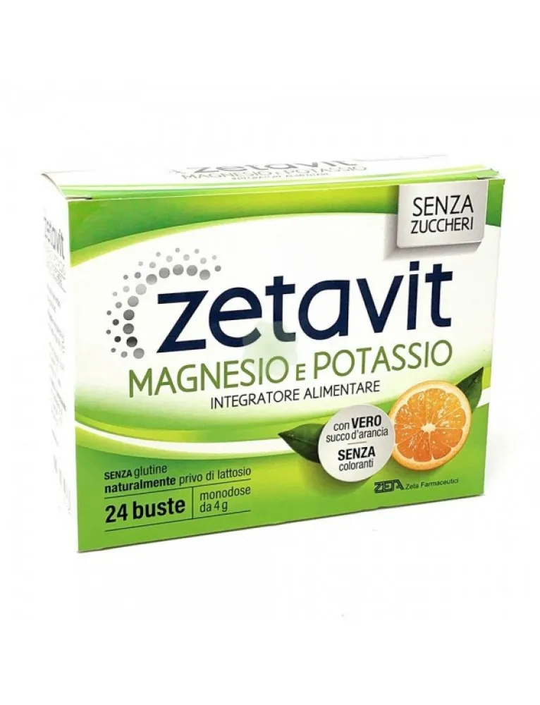 Zetavit Magnesio Potassio Senza Zucchero 24 Bustine
