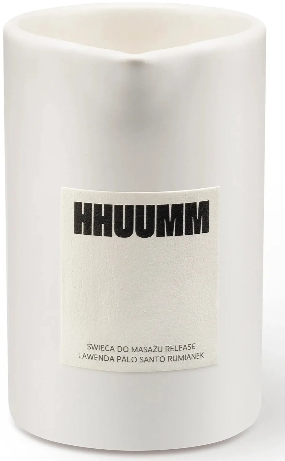 Candela per massaggio al profumo di lavanda, palo santo e camomilla