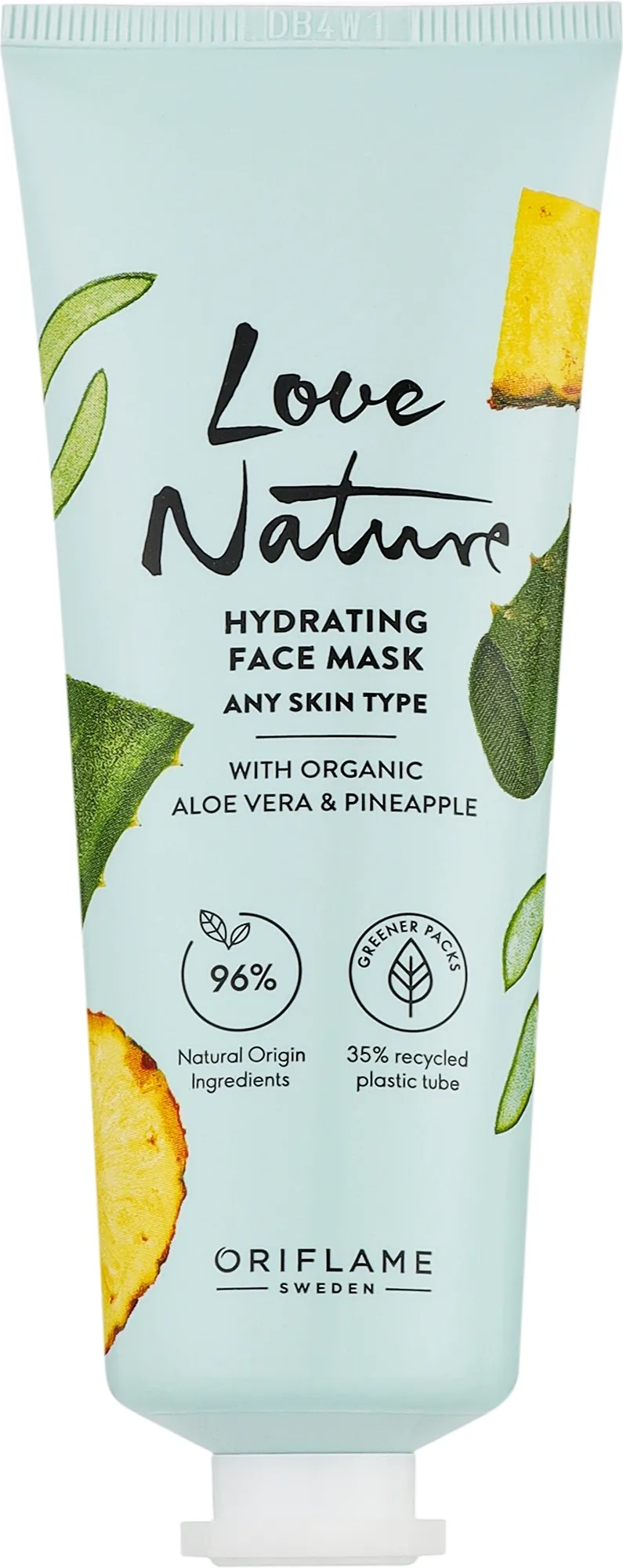 Maschera viso idratante con aloe biologica e ananas