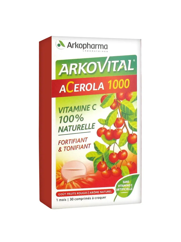 ARKOVITAL ACEROLA 1000 30 COMPRESSE MASTICABILI