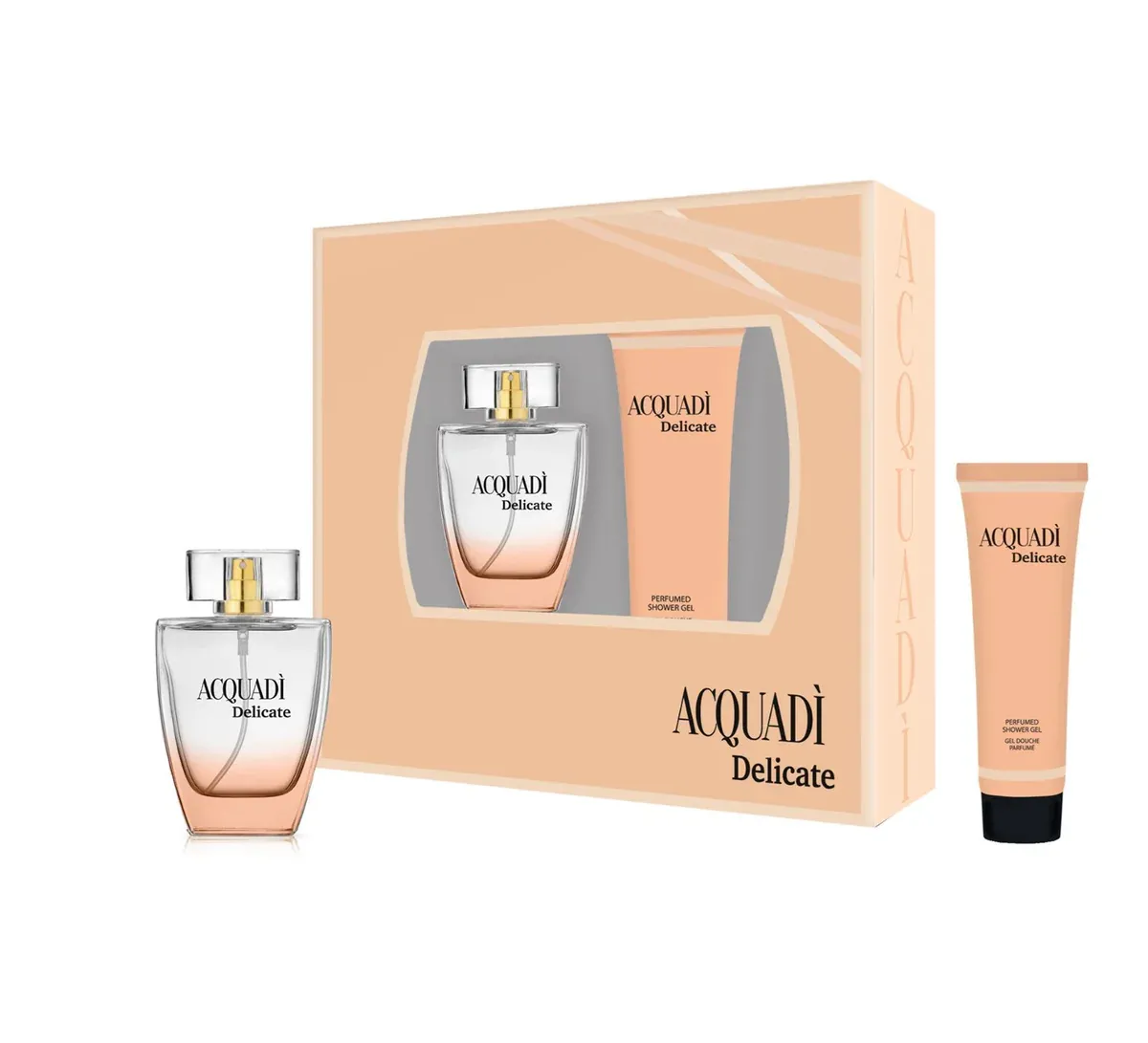 THE FIRST ACQUADI' DELICATE SET REGALO EAU DE TOILETTE SPRAY 30 ML+SHOWER GEL 60 ML