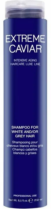Shampoo per capelli biondi e/o grigi con estratto di caviale nero
