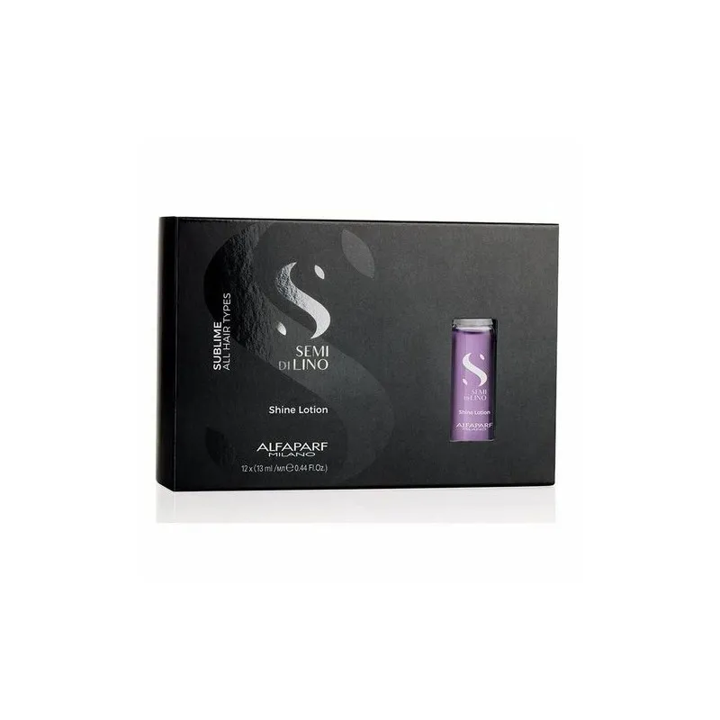 Alfaparf Semi di Lino Sublime Shine Lotion 12x13ml -  trattamento intensivo illuminante tutti tipi di capelli
