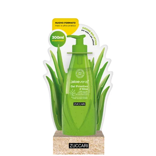Aloe gel primitivo con dispenser - Formato 300 ml