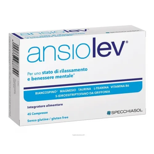 Ansiolev 45 compresse  - Per il benessere e il rilassamento  mentale - Scadenza 03/25