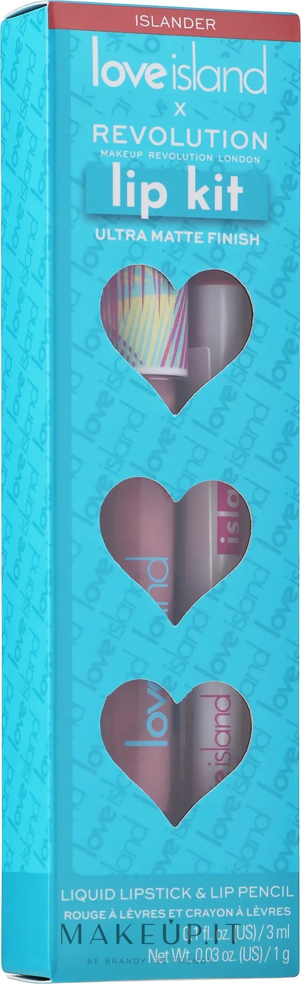 Makeup Revolution x Love Island Coupled Up (lipstick/3ml + lip/pencil/1g)