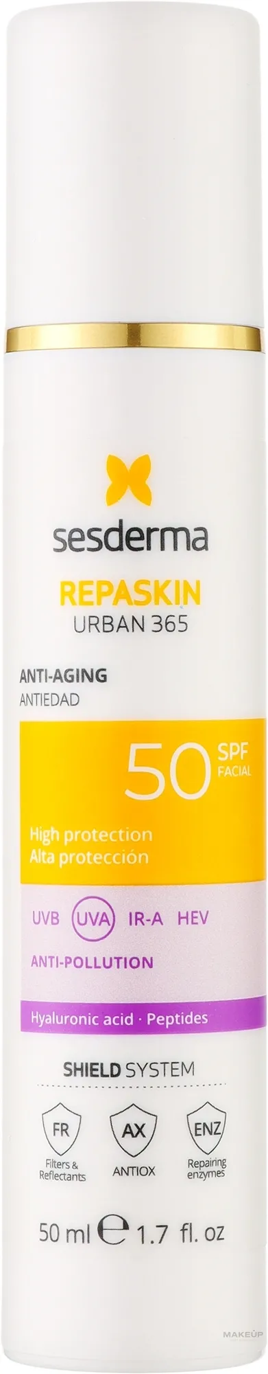 Crema solare antietà per viso