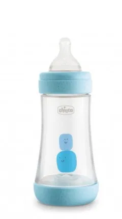 CHICCO BIBERON PERFECT 5 BOY 240 ML IN SILICONE 2 FORI
