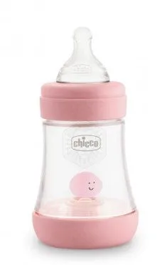 CHICCO BIBERON PERFECT 5 GIRL 150 ML IN SILICONE 1 FORO
