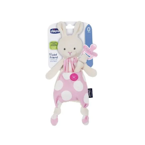 Chicco Pocket Friend 0m+ Coniglio Rosa porta ciuccio