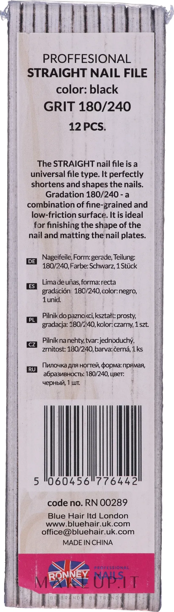 Lima per unghie 180/240, nero, "RN 00289"