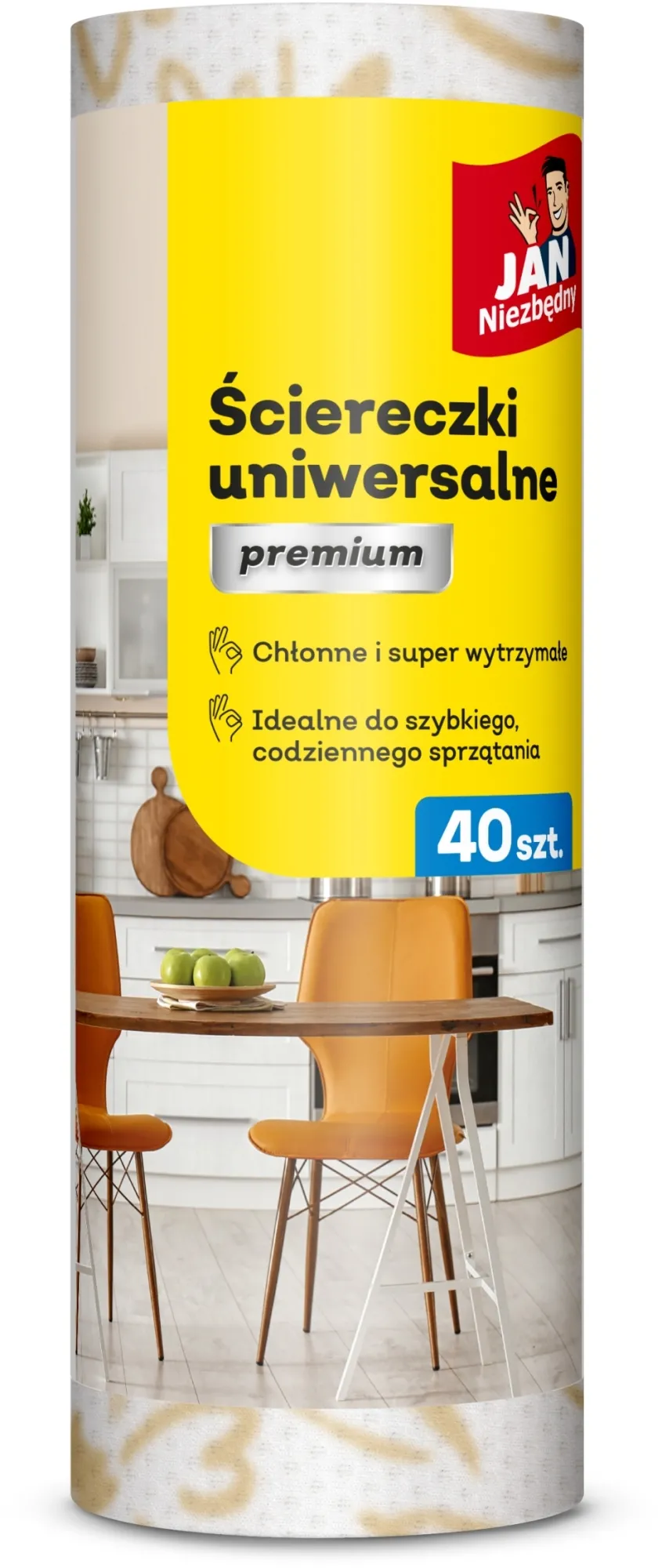 Salviette universali in rotolo, 40 pezzi