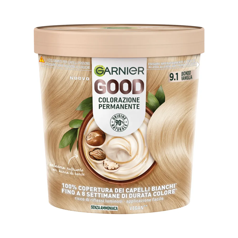 GARNIER GOOD COLORAZIONE PERMANENTE SENZA AMMONIACA N.9.1 160 GR