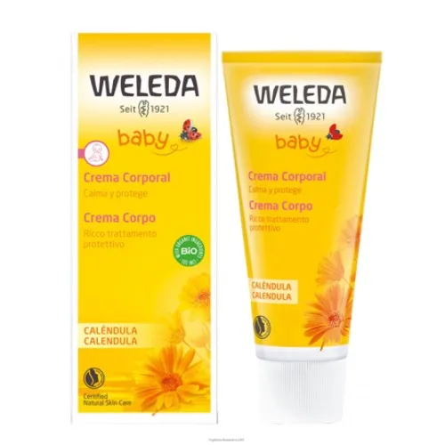 weleda baby crema corpo calendula - Formato 75 ml  - Indicato per secchezza di viso e corpo