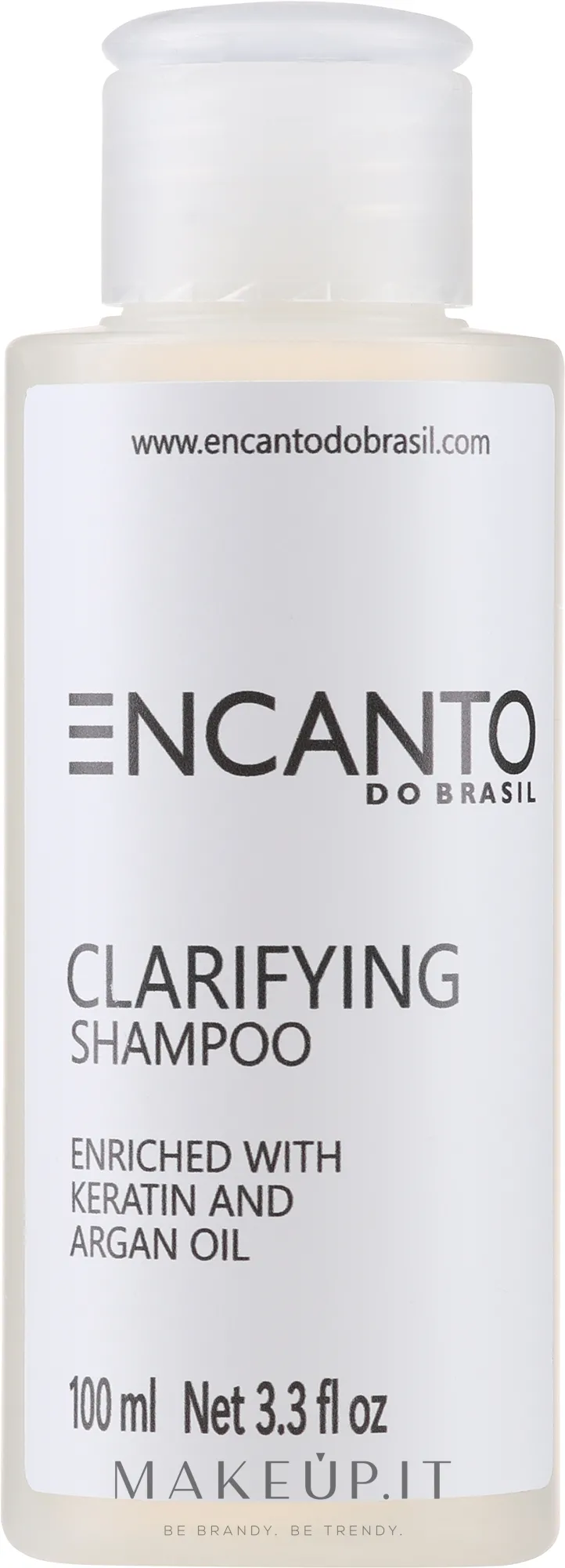 Shampoo purificante arricchito con cheratina e olio di argan