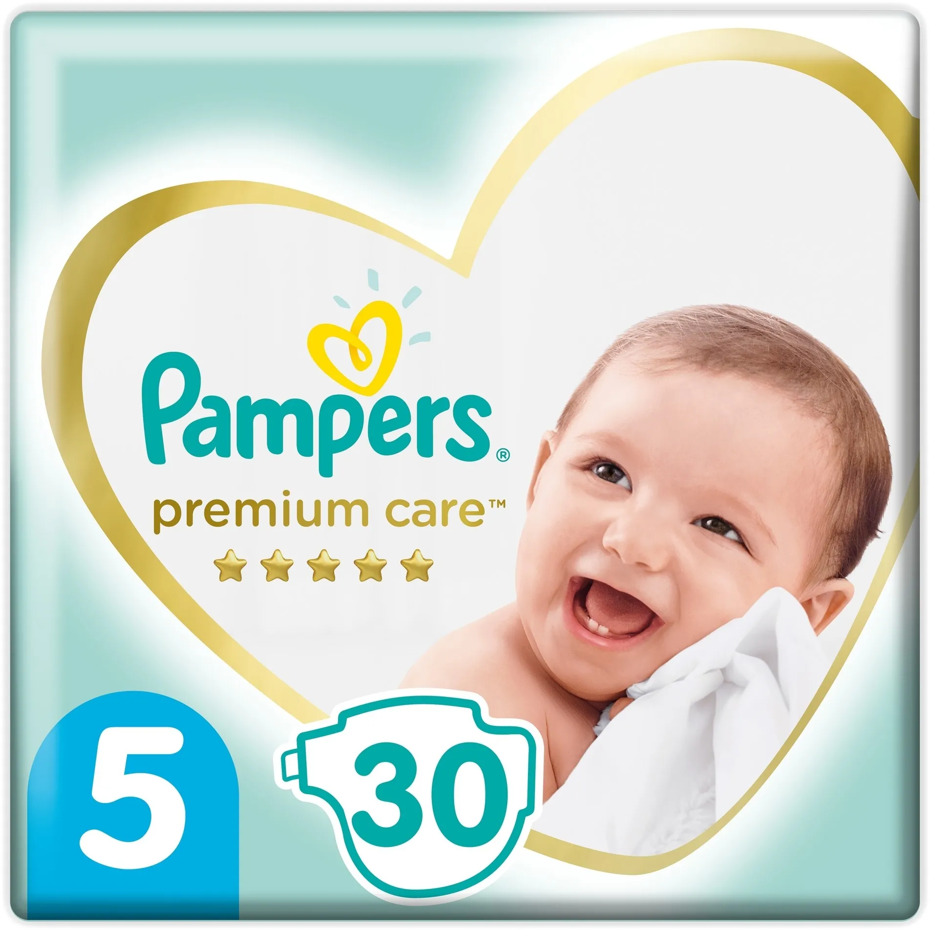 Pannolini Pampers Premium Care Taglia 5 (Junior), 11-16 kg, 30 pezzi