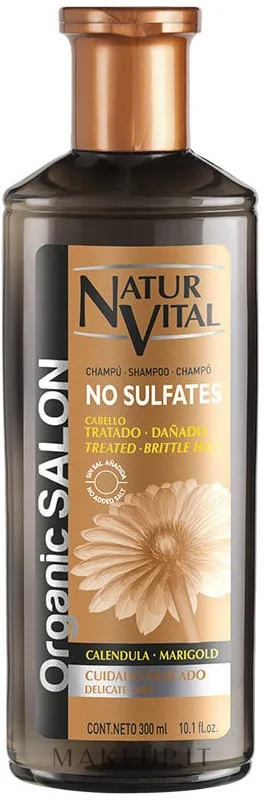 Shampoo delicato senza solfati con calendula