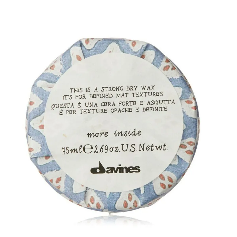 Davines More Inside Strong Dry Wax 75ml - cera opaca styling tenuta forte