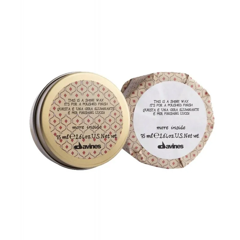 Davines More Inside Shine Wax 75 ml - cera illuminante styling effetto lucido