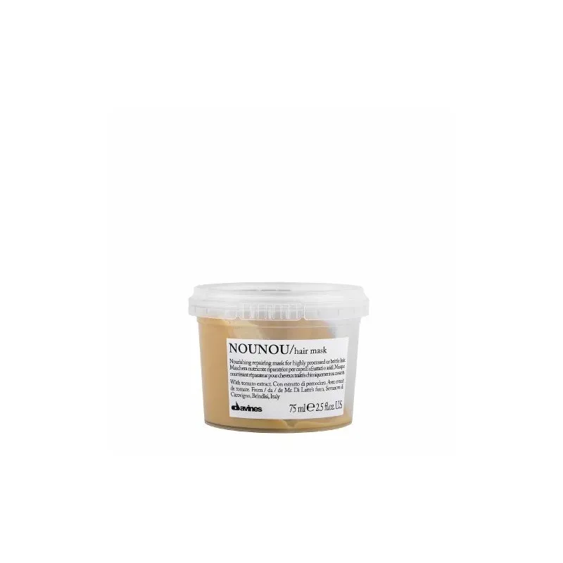 Davines Nounou Hair Mask TRAVEL SIZE 75ml - maschera nutriente capelli colorati stressati secchi