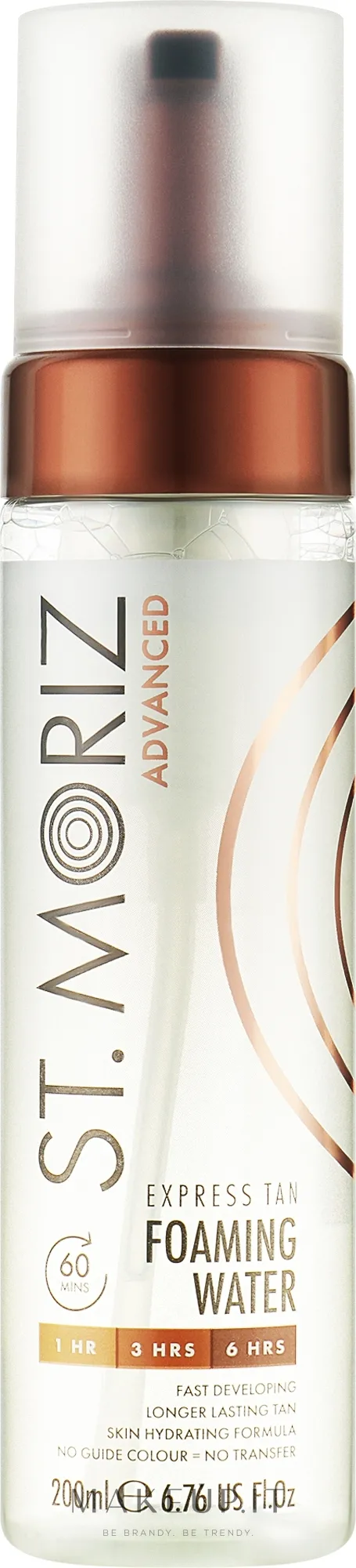 Acqua spumeggiante abbronzante