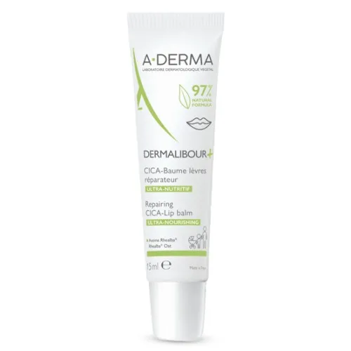 A-Derma Dermalibour+Cica Balsamo Labbra - Tubo 15ml