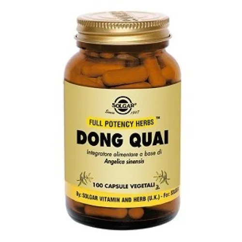 Solgar Dong Quai - Integratore alimentare contro i disturbi del ciclo mestruale e i disturbi della menopausa - Formato 100 capsule